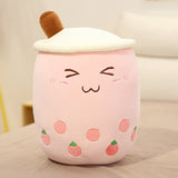 24/35/50/70cm style bubble tea cup plush toy pillow full filling milk tea soft doll stuffed cushion kids Mart Lion about 24cm pink 