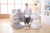Kawaii Cat Plush Toy Stuffed 35cm 50cm 65cm Lying Cat Pillow White Grey Kids Toys Birthday Gift for Children Mart Lion   