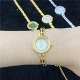 24K Thick Plated Adornment Alluvial Gold Watch Chain Is To Restore Ancient Ways Ms Temperament  gold Watch Quartz  Buckle Mart Lion   