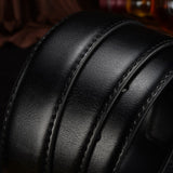  No Buckle 3.2 3.5cm 3.8cm Width Genuine Leather Belts 105-125cm Without Buckle for Pin Buckle Black 2.4cm 2.8cm 3.0cm Wide Belt Mart Lion - Mart Lion