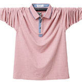 Men's Polo Shirt Autumn Long Sleeve Shirt Cotton Polo Shirt Top Tees Casual Solid Slim Fit Polo Shirts