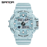 Dual Display Digital Watches for Men Waterproof Diving LED Watch Military Sport Relogio Masculino Saat Mart Lion 6  