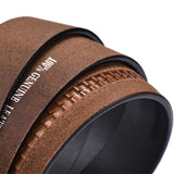 Genuine Leather Belt No Buckle for Automatic Buckle 130 140 Cm 150cm Cowskin Cowhide Leather Belts Body Without Buckle Mart Lion   