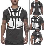  Function Military Tactical Chest bag Vest Outdoor Hip hop Sports Fitness Men's Protective Reflective Top Vest Cycling Fishing Vest Mart Lion - Mart Lion
