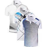 Jeansian 3 Pack Men's Sport Tee Polo Shirts Poloshirts Golf Tennis Badminton Dry Fit Short Sleeve LSL195 PackE Mart Lion LSL195-MixPackG US S 