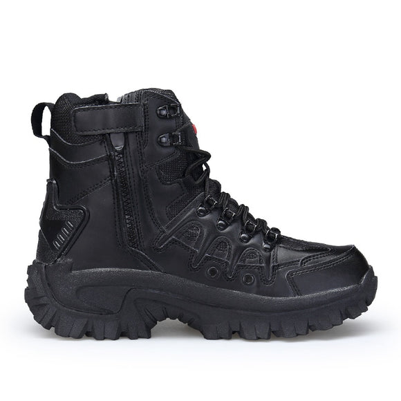 Shoes Winter/Autumn Men's Military Leather Boots Special Force Tactical Desert Combat Boats Outdoor Shoes Snow Boots Mart Lion - Mart Lion