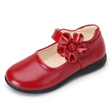 Girls Leather Shoes for Children Wedding Dress Princess School Kids Summer Bow-knot Black Student Sandals Korean Mart Lion Red 26 