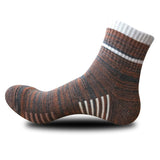 Thicken Men Socks Winter Cotton Sock Casual Striped Terry Men Outdoor Hiking Sox Mart Lion Coffee  