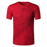 jeansian men's Designer T Shirt Casual Quick Dry Slim Fit Tops amp Tees Mart Lion LSL069-Red US S 