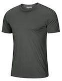 Soft Summer T-shirts Men's Anti-UV Skin Sun Protection Performance Shirts Gym Sports Casual Fishing Tee Tops Mart Lion Dark gray CN XL (US L) China