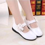 Girls Leather Shoes for Children Wedding Dress Princess School Kids Summer Bow-knot Black Student Sandals Korean Mart Lion   