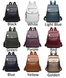 Leather Backpack Women Large Capacity Travel Backpack School Bags Mochila Shoulder Women Mart Lion   
