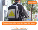 Smart APP control LED Screen Dynamic Advertising Backpack USb DIY LED City Walking Advertising Laptop BackBag Mart Lion   