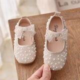 Girl Princess Shoes Children Bow Rhinestone Leather Kids Baby Party Student Flat Mart Lion   