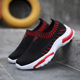 Children Sneakers Boys Running Shoes Autumn Breathable Knit Mesh Flat Sports Outdoor Casual Mart Lion   