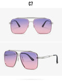 Vintage Big Square Sunglasses Women Top Quality Goggles Mens Oversize Sun Glasses Female Fashion Brand Black Eyewear NX  MartLion