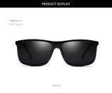 Designer TR90 Square Polarized Men's Sunglasses Ultra Light Vintage Driving Eyewear Mart Lion   