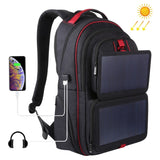14W 5V solar backpack with solar panel Battery Power Bank Charger for Smartphone Outdoor Camping Climbing Travel Hiking Mart Lion   