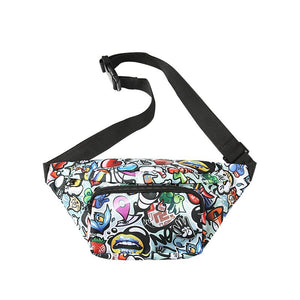 Street Style Chest Bag Unisex Hip Fanny Pack Waterproof Sports Belt Phone Pouch Men's Crossbody Travel Hip Waist Bags Mart Lion Blue Waist Bag  