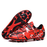 Outdoor Sneakers for Teens Blue Spike Football Shoes for Children Non-Slip Training SoccerKids Boys Botas Futbo Mart Lion Red 166 28 