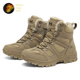 Winter Plush Outdoor Trekking Men's Shoes Warm Military Boots Special Force Tactical Combat Boots Breathable Desert Mart Lion 999 sand 39 