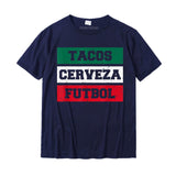 Mexico Soccer Football Mexican Shirt T-Shirt Tops Tees Classic Cotton Cool Party Men's Mart Lion Navy Blue XS 