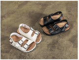 2019 New Summer Kids Beach Sandals for Boys Cork Sandals Non-slip Soft Leather Girls Sport Sandal Children Shoes Outdoor Fashion  MartLion