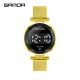 Women Smart Watches Touch Screen Digital Watch LED Display Waterproof Wristwatches Relogio Feminino Mart Lion Gold  