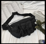 Waist Bag Fanny Pack Harajuku Style Women Belt Bag Hip-Hop Bum Bag Sling Chest Bag for Travel Dailylife Unisex Mart Lion   