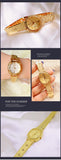 Vietnam Sand Gold Square Retro Temperament Calendar Women Watch Waterproof Quartz Diamond Small Square Ladies Gold Mart Lion   