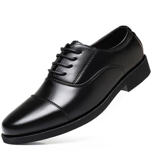 Faux Leather Shoes Men's Breathable Rubber Formal Dress Office Wedding Flats Footwear Mocassin Homme Mart Lion   