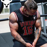  Bodybuilding Tank Tops Men's Gym Fitness Sleeveless Shirt Stringer Singlet Summer Casual Printed Undershirt Vest Mart Lion - Mart Lion