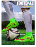 Men's Soccer Cleats Football Shoes TF/FG Outdoor Soccer Taring Boots Men's Women Soccer Shoes Futsal Shoes chuteira campo Mart Lion   