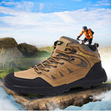  Brown Hiking Boots Men's Light Trekking Travel Shoes High top Hiking Women Camping Sports Mart Lion - Mart Lion
