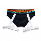 men's Underwear Ropa Interior Hombre Gay Men's Cotton Briefs Underpants Cueca Masculina Slip Homme Mart Lion Black M 