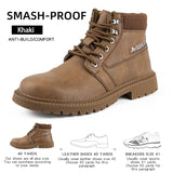 Breathable Men's Safety Shoes Steel Toe Non-Slip Work Boots Indestructible Puncture-Proof Work Sneakers Mart Lion NO.3 38 