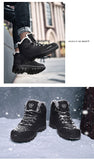 Winter With Fur Warm Hiking Men's Shoes Outdoor Sports Hunting Boots Waterproof Non slip Tactical Boots zapatos de hombre Mart Lion   