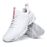 Outdoor Blade Running Shoes for Men's Comfort Cushioning Light Sport Couple Shoes Sneakers Athletic Trainers Mart Lion White1995 36 