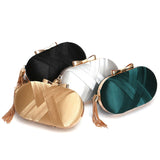 women evening bags tassel ladies clutch purse shoulder chain wedding party handbags Mart Lion   