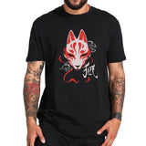 Japanese Fox T Shirt Culture Chinese Demons Design Graphic Homme 100% Cotton Gifts Mart Lion   