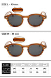 Lemtosh Style Polarized Sunglasses For Men's Vintage Classic Round Mart Lion   