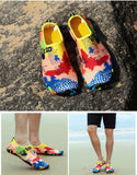 Summer Striped Colorful Water Shoes Men Swimming Shoes Aqua Beach Shoes Big Size Light Upstream Sneaker For Women zapatos hombre  MartLion