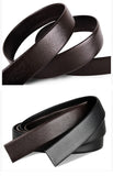  No Buckle 3.5cm Wide Genuine Leather Automatic Belt Body Strap Without Buckle Belts Men's Belts Mart Lion - Mart Lion