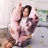 Simulated Sleeping Pig Plush Pillow Animals Stuffed Pillows Kids Adults Pets Bolster Sofa Chair Decor Friend Gift 50/70/90/120cm Mart Lion   