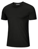 Soft Summer T-shirts Men's Anti-UV Skin Sun Protection Performance Shirts Gym Sports Casual Fishing Tee Tops Mart Lion Black CN XL (US L) China