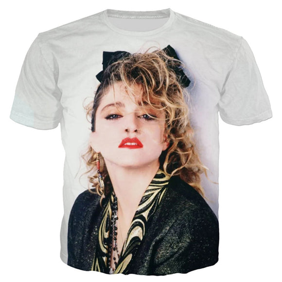 The Queen of Pop Madonna 3D Printed T-shirt Men's Women Casual Harajuku Style Hip Hop Streetwear Oversized Tops Mart Lion - Mart Lion