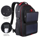  14W 5V solar backpack with solar panel Battery Power Bank Charger for Smartphone Outdoor Camping Climbing Travel Hiking Mart Lion - Mart Lion
