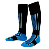 Unisex Thick Cotton Ski Socks Men Women Winter Sports Snowboard Skiing Soccer Socks High Elastic Moisture Absorption Mart Lion Blue  