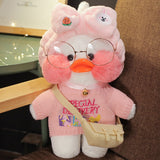 Kawaii Cartoon LaLafanfan 30cm Cafe Duck Plush Toy Stuffed Soft Kawaii Duck Doll Animal Pillow Kids Children Mart Lion   