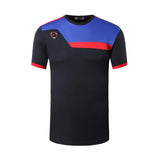 jeansian Men's Sport T-shirts Tops Running Gym Fitness Workout Football Short Sleeve Dry Fit Orange Mart Lion LSL073-Black US S China